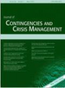 Journal Of Contingencies And Crisis Management雜志