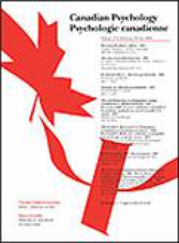 Canadian Psychology-psychologie Canadienne雜志