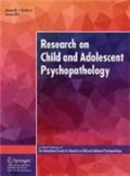 Research On Child And Adolescent Psychopathology雜志