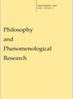 Philosophy And Phenomenological Research雜志